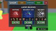 The Shop features three kinds of Lucky Blocks (Image via Roblox)